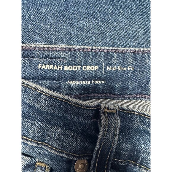 AG Adriano Goldschmied Womens Jeans 29 Farrah Boot Crop Mid Rise Japanese Denim - Picture 5 of 12